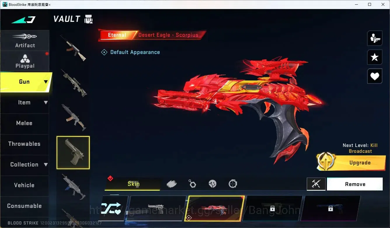 Blood Strike Accounts ASIA | 1 ETERNAL: Desert Eagle-Scorpius | TR: JACK image 3