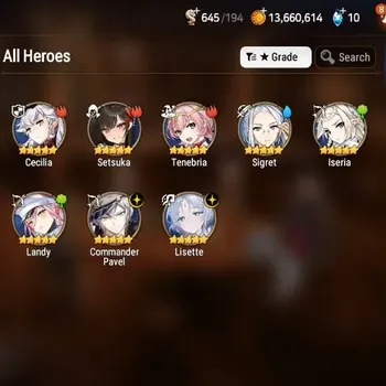 Epic Seven Accounts Starter Global|Unverif|Starter Prologue|2 ML(Lisette,Commander Pavel)+6*5RGB|PoH+Bless ON|Mystic