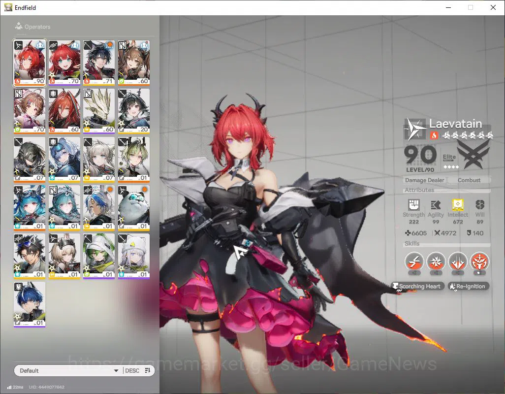 Arknights: Endfield Accounts ASIA|Lv53|SSR 6(2Limit)+16(*6WP)|Laevatain+sign,Gilberta,ArdeliaP3+sign,Ember,Etc|Ars