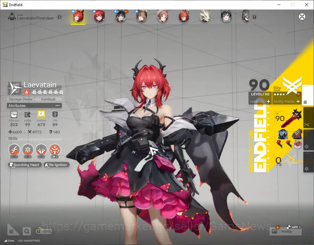Arknights: Endfield Accounts ASIA|Lv53|SSR 6(2Limit)+16(*6WP)|Laevatain+sign,Gilberta,ArdeliaP3+sign,Ember,Etc|Ars 2