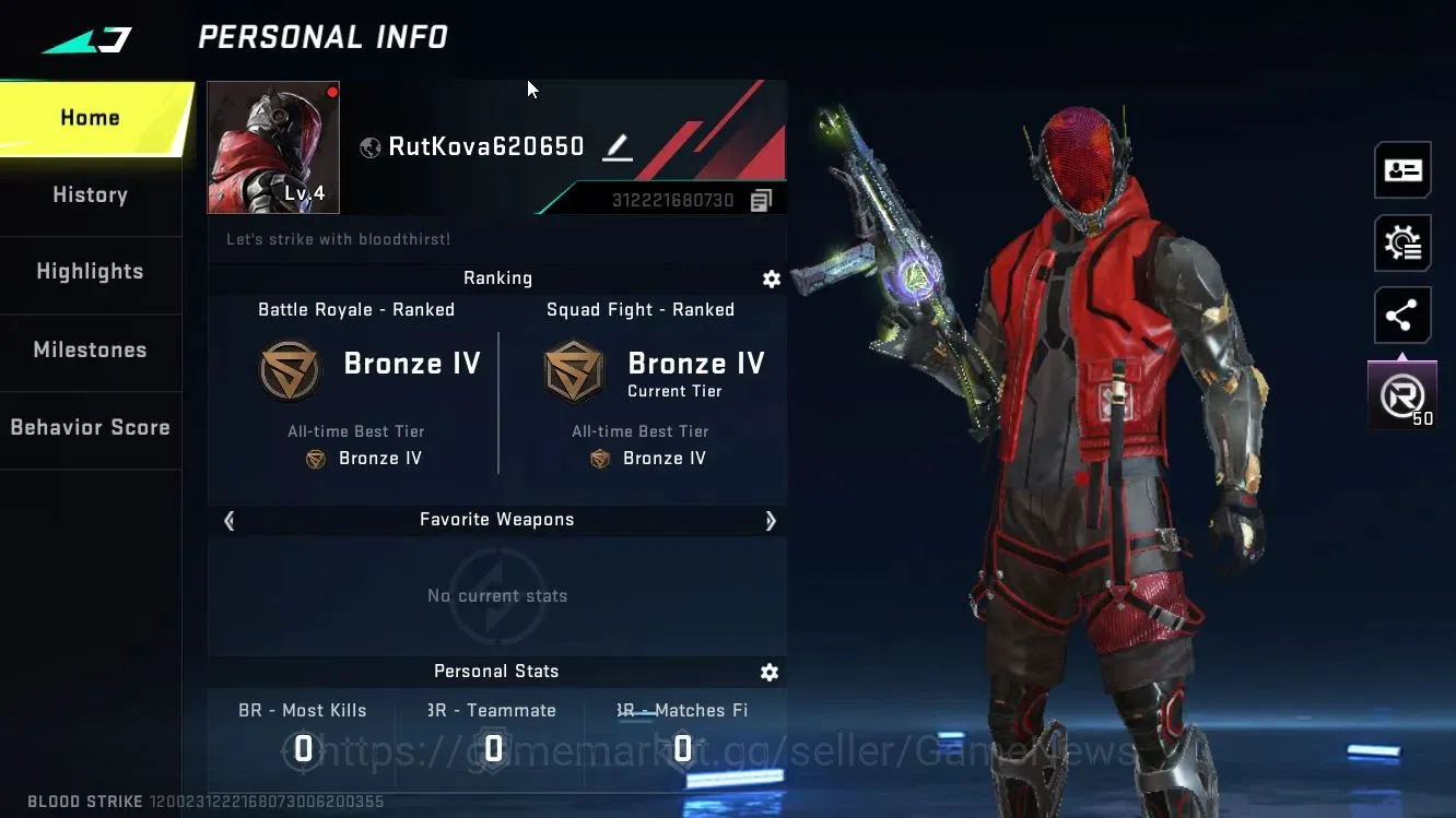 Blood Strike Accounts ASIA|ULTRA [UMP45-Ascension]|LEGENDARY [Uzi-Underc image 2