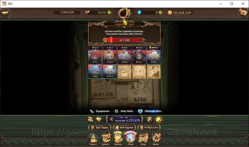 The Seven Deadly Sins: Grand Cross Accounts Asia|4,3 M CC|2 LR+1 UR+Many Collab|Roxy,Reinhard, image 4