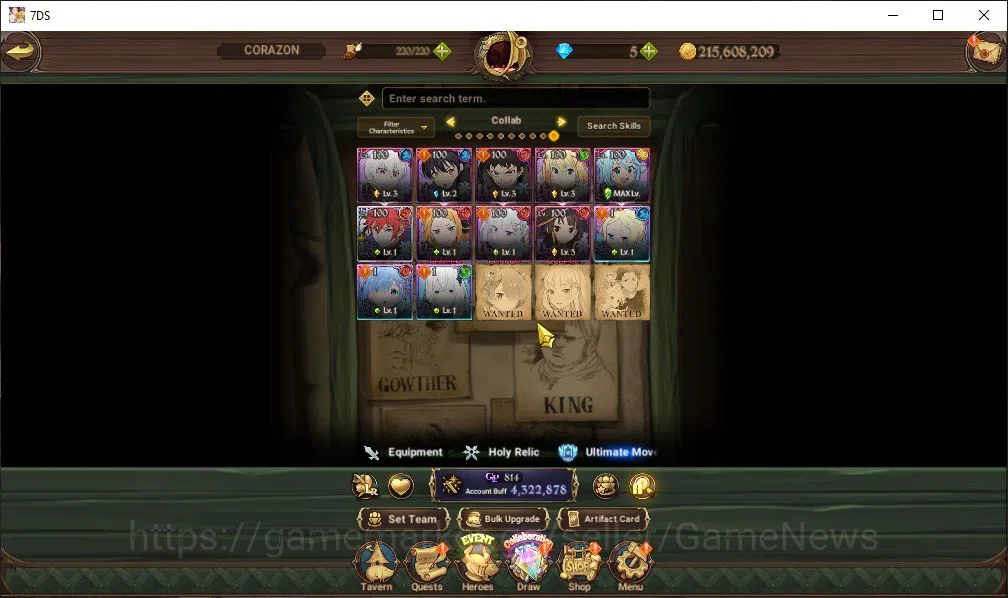 The Seven Deadly Sins: Grand Cross Accounts Asia|4,3 M CC|2 LR+1 UR+Many Collab|Roxy,Reinhard, image 5