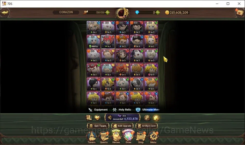The Seven Deadly Sins: Grand Cross Accounts Asia|4,3 M CC|2 LR+1 UR+Many Collab|Roxy,Reinhard, image 6