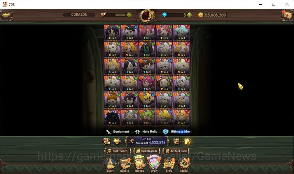 The Seven Deadly Sins: Grand Cross Accounts Asia|4,3 M CC|2 LR+1 UR+Many Collab|Roxy,Reinhard, image 7
