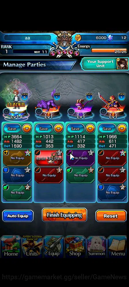 Grand Summoners Accounts Global|Rank 1|Fresh Starter|1 Ascend| Shirou Emiya image 3