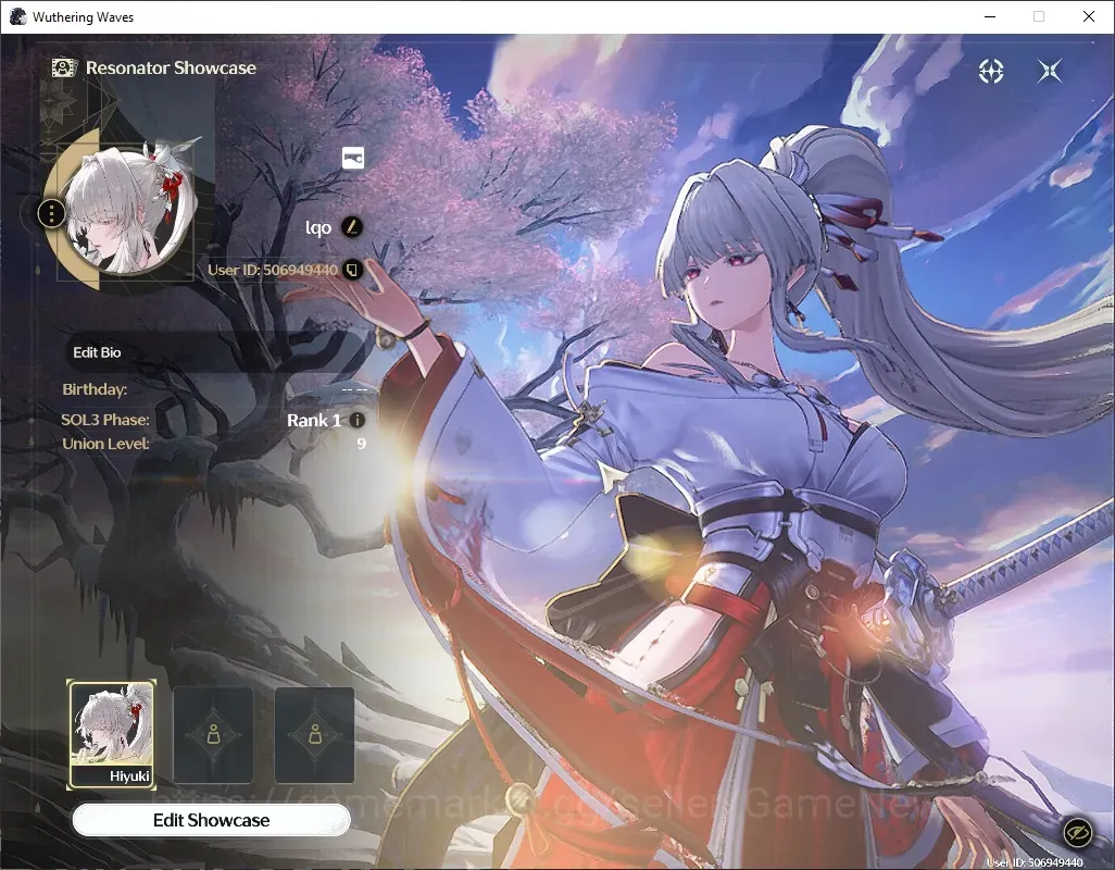 Wuthering Waves Accounts Starter NA |Fresh Starter|UL 9|1 Limited| Hiyuki |DB Lv 3|Low Exploration|Many Quest|Female MC|Log 1