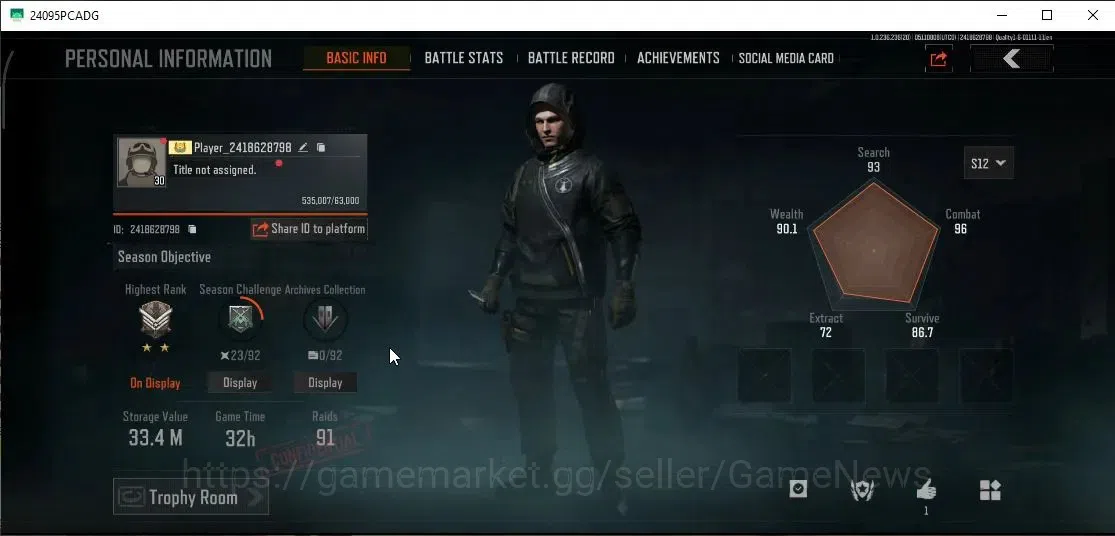 Arena Breakout Accounts MOBILE Lv30|SV 33,4M|CV 33M|GM AK-12,Forest MP5,Ab image 2