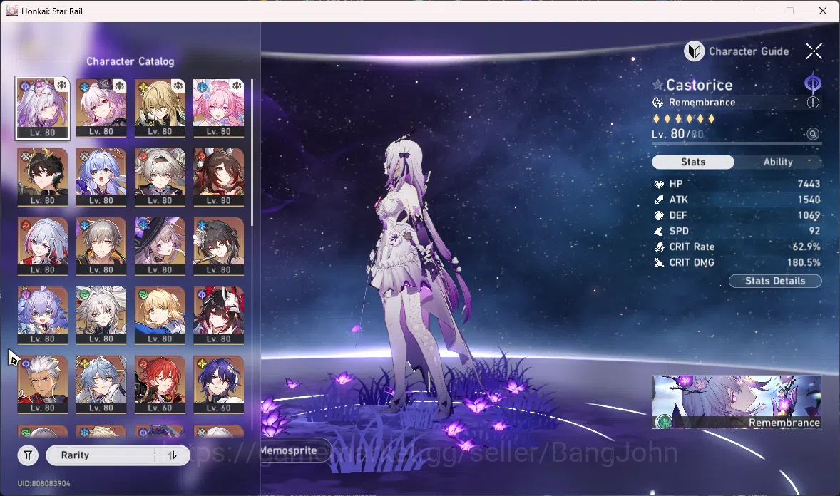 Honkai Star Rail Accounts ASIA | 17 Limit | Castorice+Sign Saber+Sign Archer image 3