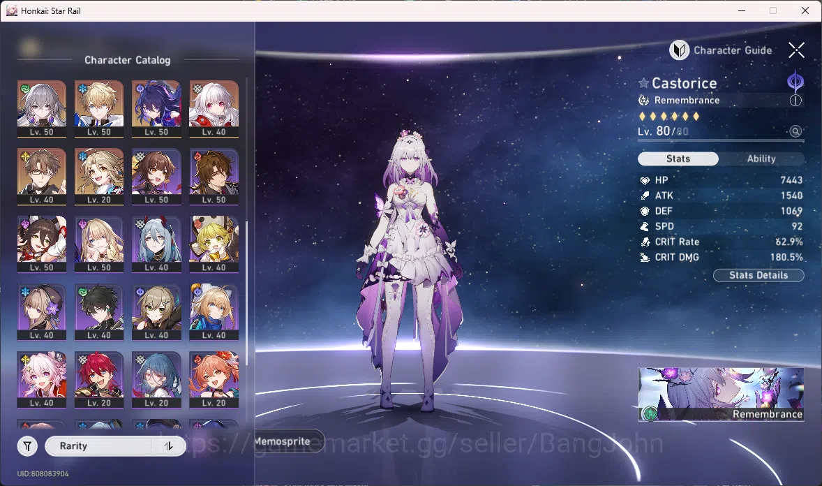 Honkai Star Rail Accounts ASIA | 17 Limit | Castorice+Sign Saber+Sign Archer image 4