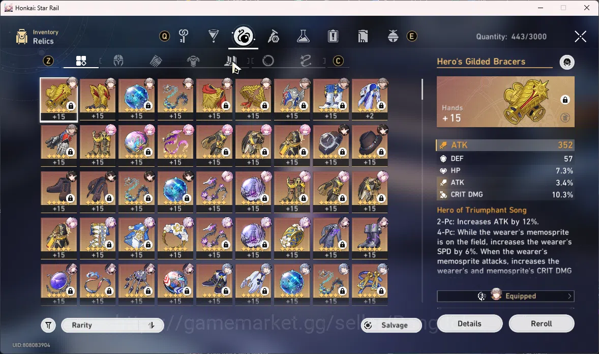 Honkai Star Rail Accounts ASIA | 17 Limit | Castorice+Sign Saber+Sign Archer image 7