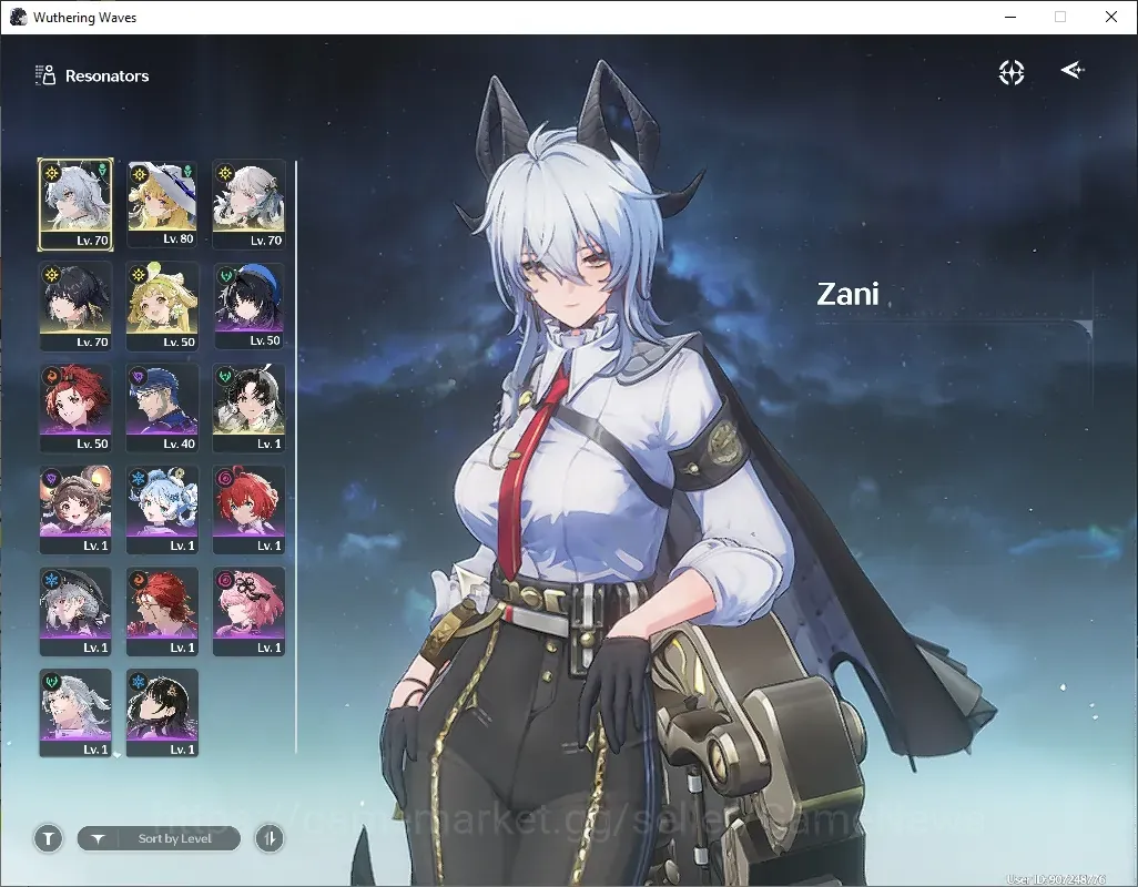 Wuthering Waves Accounts Mid-Game SEA |UL 52|3 Limited|(Phoebe,Jinhsi)+Sign Zani & 2 Standard Verina,Jianxin|DB Lvl 1