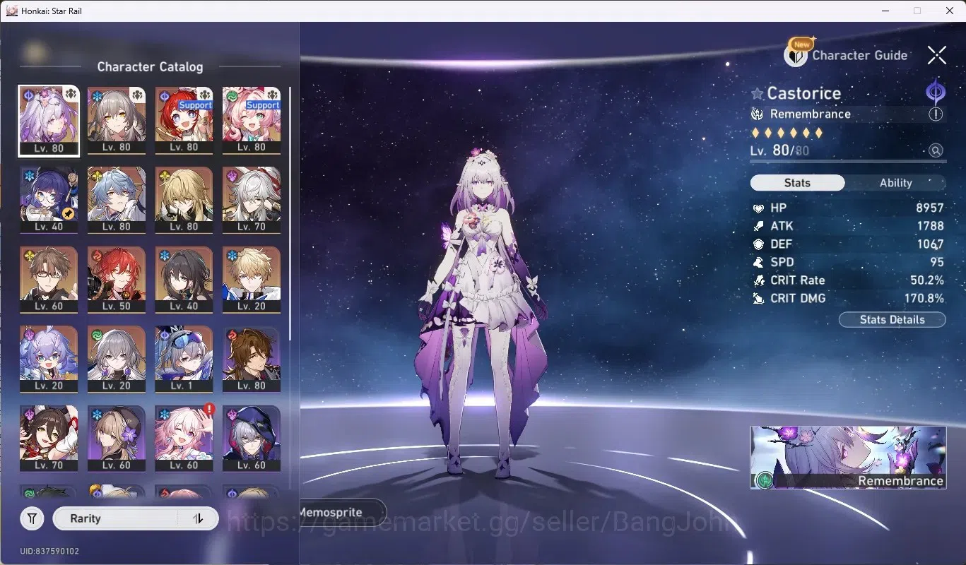 Honkai Star Rail Accounts ASIA|TL 67|6 Limited [CastoriceE1,SundayE1]+Sign,L image 2