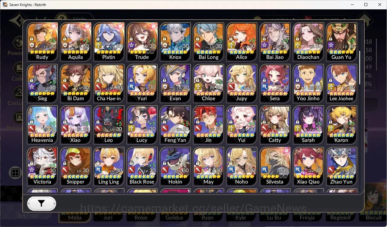 Seven Knights Re:Birth Accounts Global SEA|4 Ex-7k[Melia,Juri,Rosie,Gelidus]+16 TC image 2