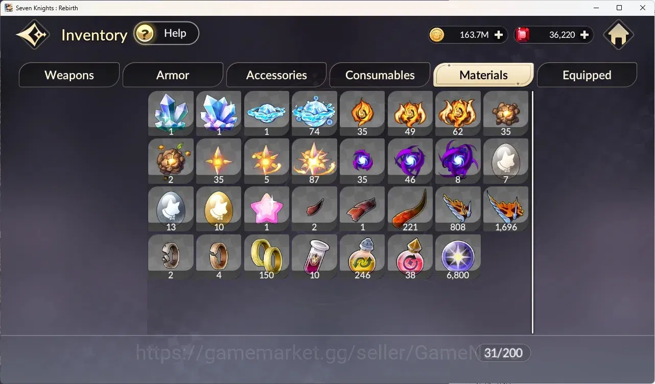 Seven Knights Re:Birth Accounts Global SEA|4 Ex-7k[Melia,Juri,Rosie,Gelidus]+16 TC image 9