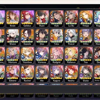Seven Knights Re:Birth Accounts Global SEA|4 Ex-7k[Melia,Juri,Rosie,Gelidus]+16 TC image 1