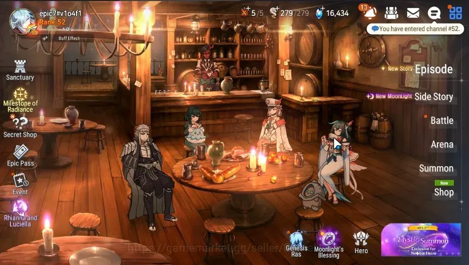Epic Seven Accounts GLOBAL|UnVerif|6 ML|(BArunka,SSez,Harsetti,SOT Sno image 1