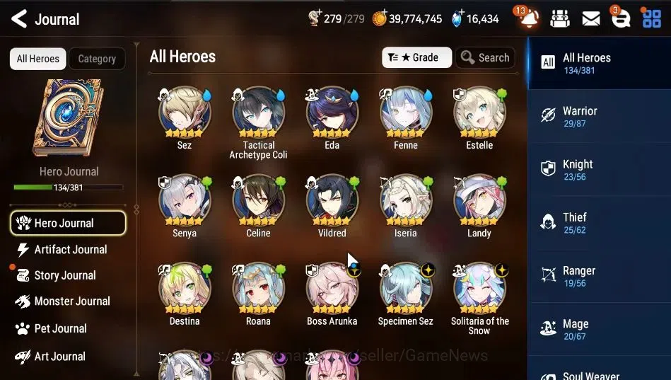 Epic Seven Accounts GLOBAL|UnVerif|6 ML|(BArunka,SSez,Harsetti,SOT Sno image 7