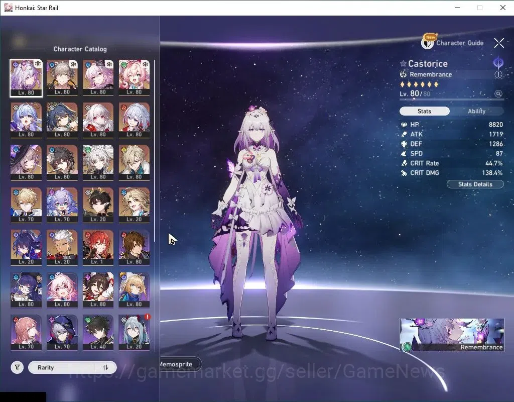 Honkai Star Rail Accounts Asia|TL 70|13 Limited|[Casto,Feixiao]+Sign,Evernig image 4