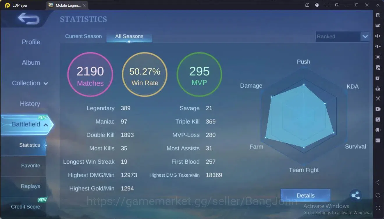 Mobile Legends: Bang Bang Accounts Global|Hero 154|Skin 176|Renowned|Sanrio Claude,Fl image 16