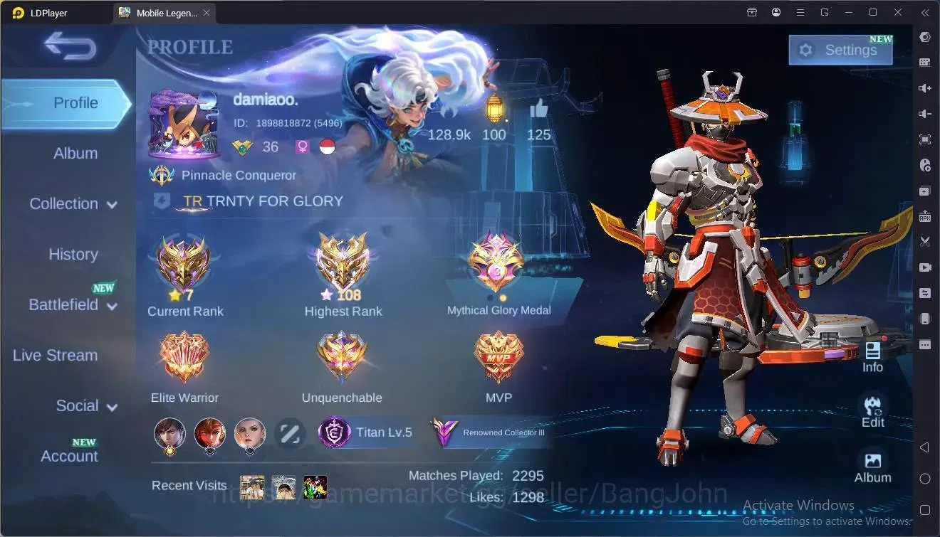 Mobile Legends: Bang Bang Accounts Global|Hero 154|Skin 176|Renowned|Sanrio Claude,Fl image 18