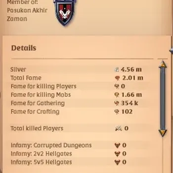 Albion Online Accounts Others ASIA |2,01M Total Fame - 4,67M Silver|T8 Fiber Harvester Gather Equipment - T7 BattleAxe