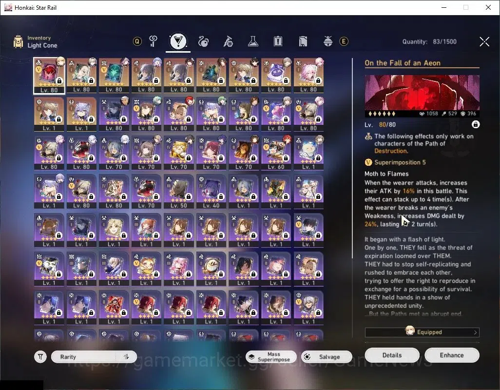Honkai Star Rail Accounts Asia|TL 70|16 SRSP 6,1K SJ|21 Limited|(Evanescia,F image 7