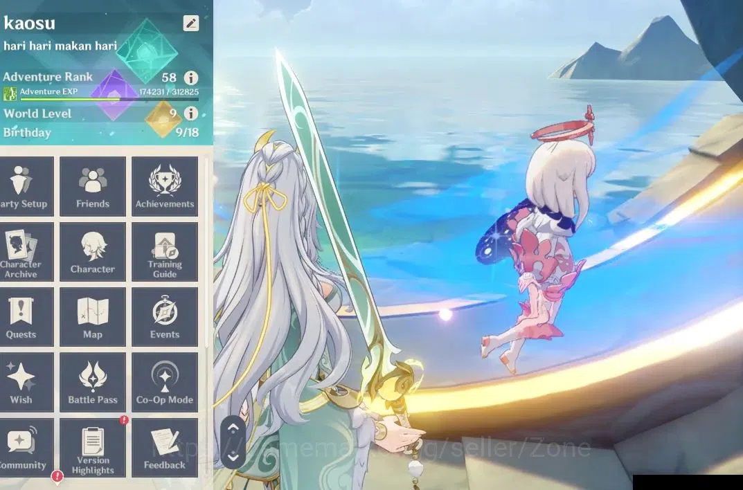 Genshin Impact Accounts Others ASIA|AR 58|10 Limited Char+8(*5Wep)|PremTeam Zibai(Linnea, Columbina, Illuga, Nicolle 1