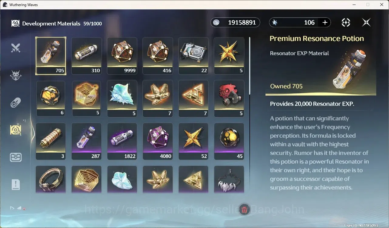 Wuthering Waves Accounts Mid-Game SEA|UL 49|Rank 5|3 Char Limited [Yangyang: XuanlingRc6]+Sign,Rebecca,Lynae| Mc Male 11