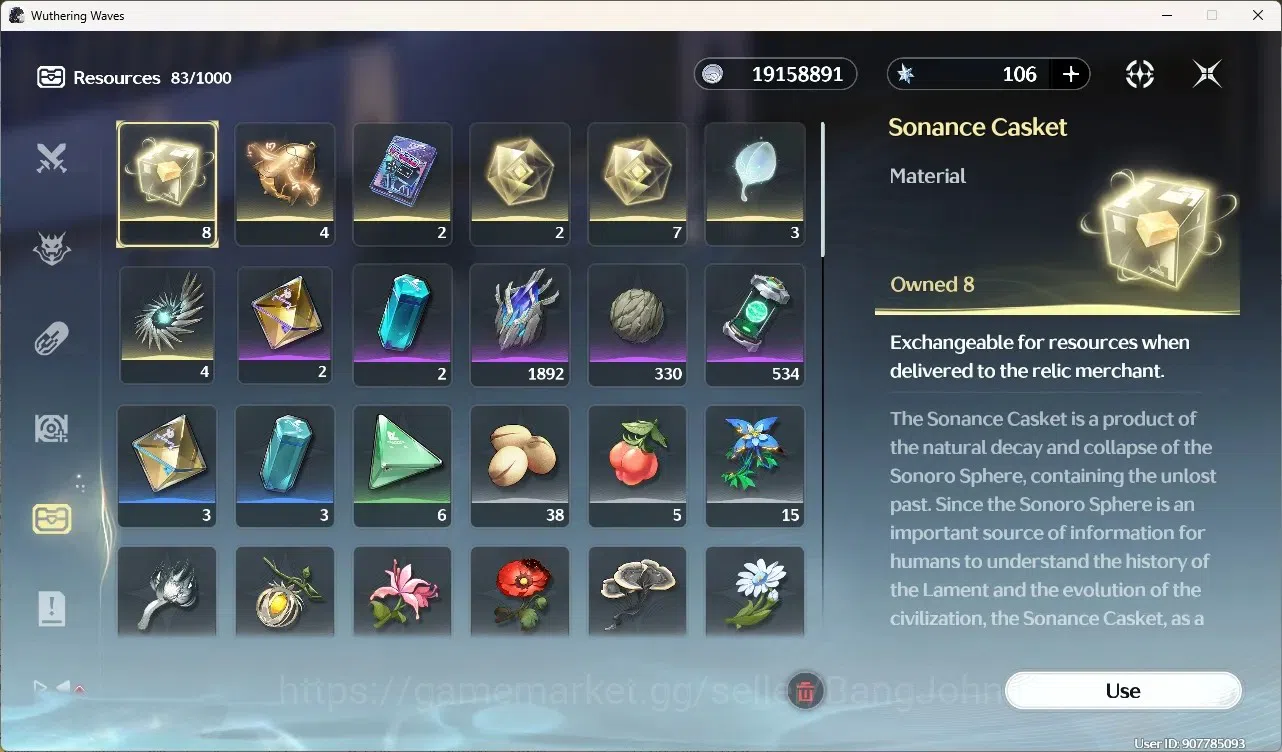 Wuthering Waves Accounts Mid-Game SEA|UL 49|Rank 5|3 Char Limited [Yangyang: XuanlingRc6]+Sign,Rebecca,Lynae| Mc Male 12