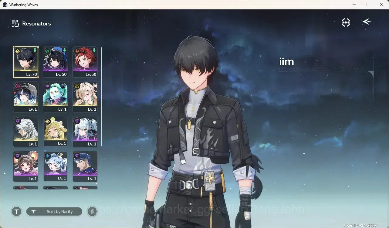 Wuthering Waves Accounts Mid-Game SEA|UL 49|Rank 5|3 Char Limited [Yangyang: XuanlingRc6]+Sign,Rebecca,Lynae| Mc Male 2