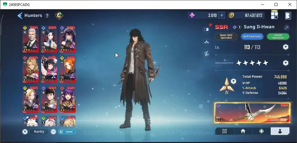 Solo Leveling: ARISE Accounts 4M Pwr|2K 2