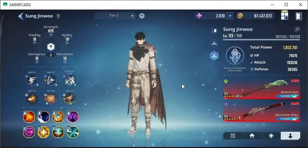 Solo Leveling: ARISE Accounts 4M Pwr|2K 7