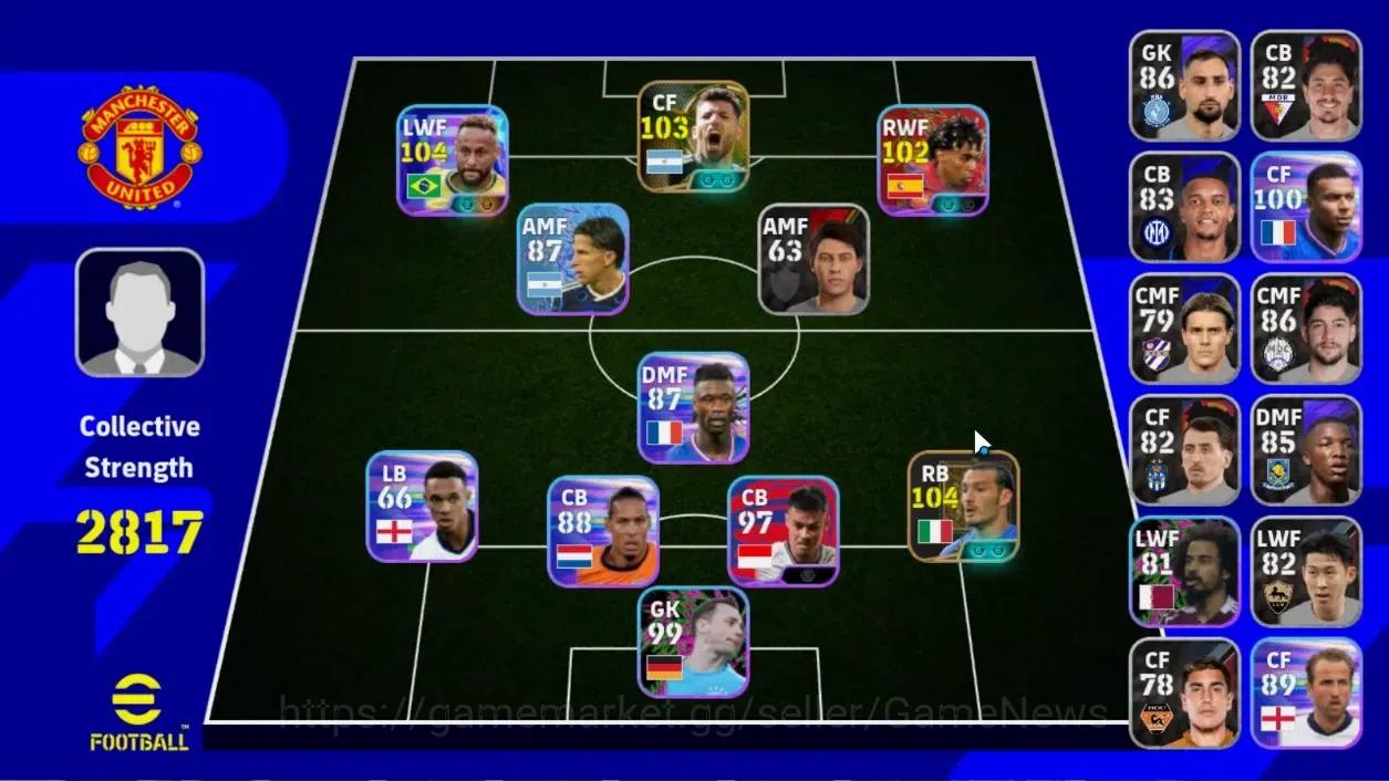 eFootball Accounts Legends & Iconic Players Android|2 Epic Gianluca Zambrotta,Sergio Aguero|4 Show time Neymar,Lionel 1