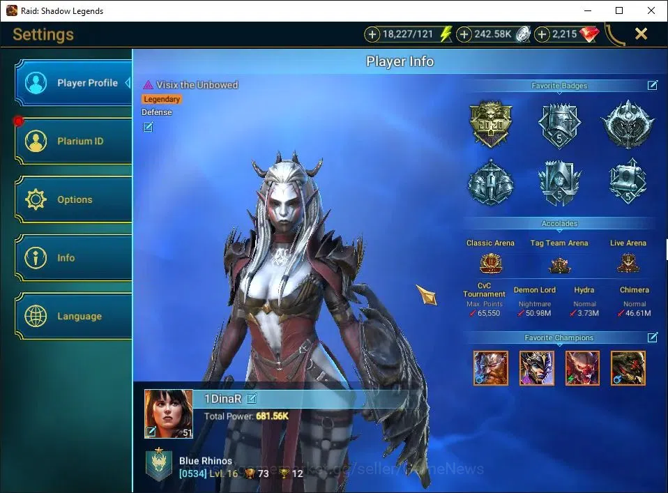 Raid: Shadow Legends Accounts Lv51 681K Power|31 Legend(Ninja,MaShalled,Prince K image 2