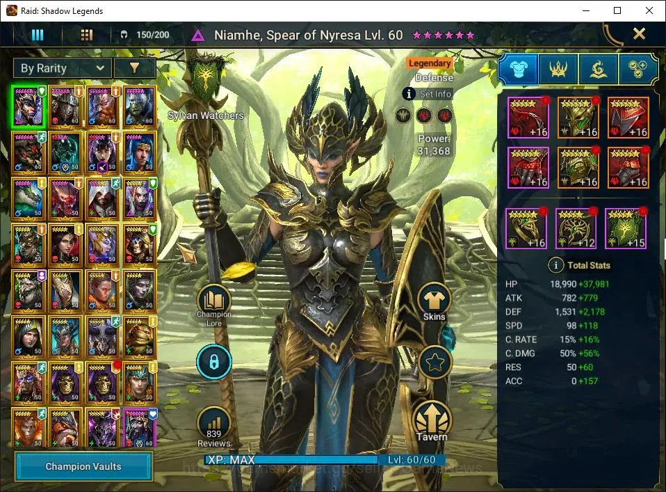 Raid: Shadow Legends Accounts Lv51 681K Power|31 Legend(Ninja,MaShalled,Prince K image 3