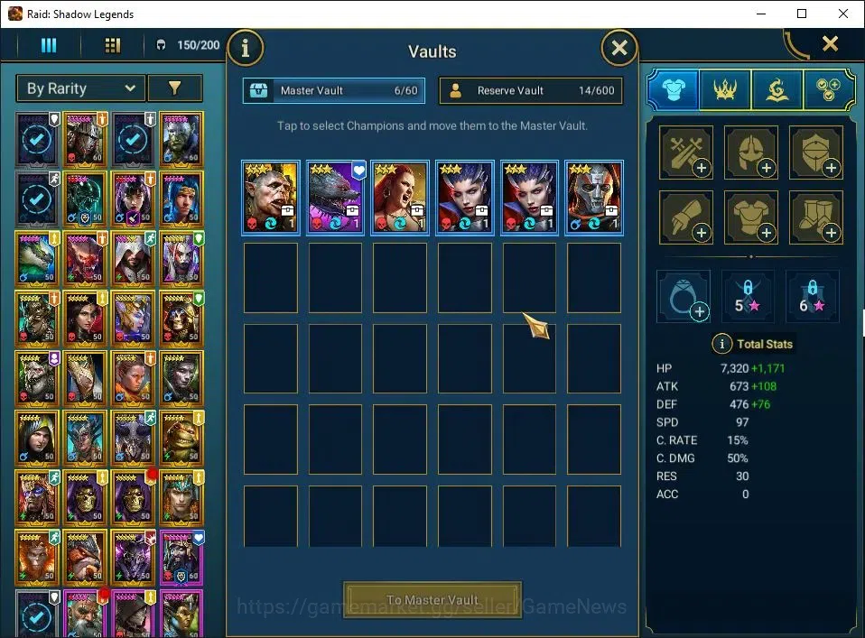 Raid: Shadow Legends Accounts Lv51 681K Power|31 Legend(Ninja,MaShalled,Prince K image 8