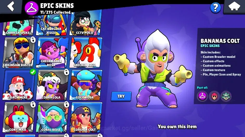 Brawl Stars Accounts 3956 Trophy|34 Brawlers 3 Max Lvl|3 Full Buffies ( image 13