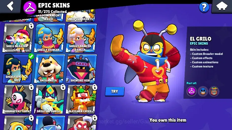 Brawl Stars Accounts 3956 Trophy|34 Brawlers 3 Max Lvl|3 Full Buffies ( image 15
