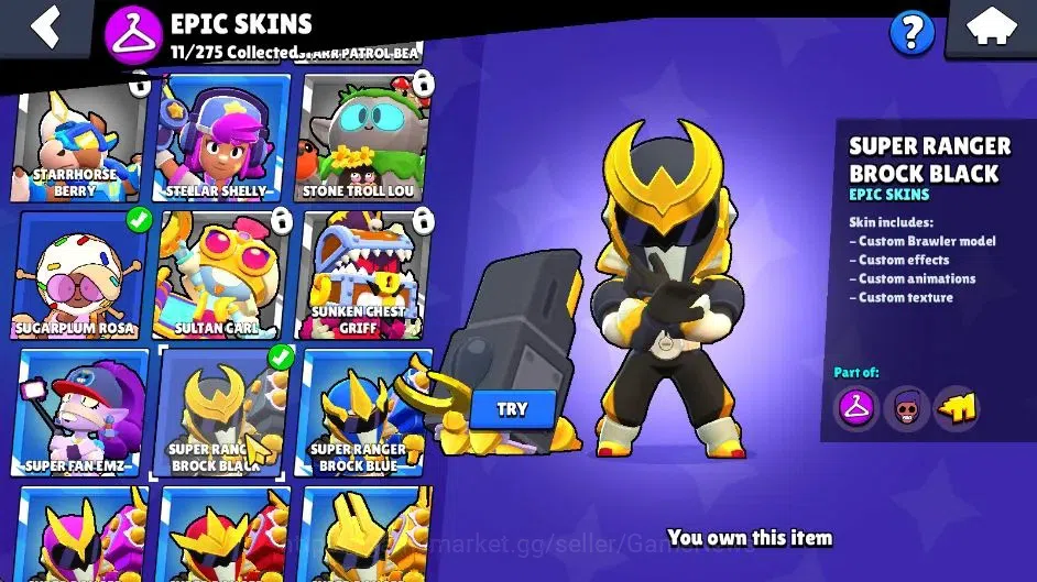 Brawl Stars Accounts 3956 Trophy|34 Brawlers 3 Max Lvl|3 Full Buffies ( image 16