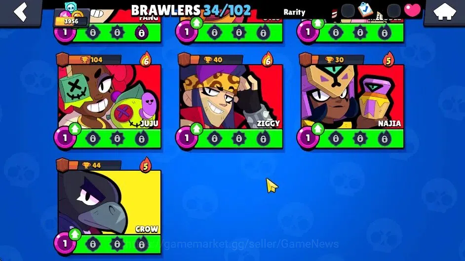 Brawl Stars Accounts 3956 Trophy|34 Brawlers 3 Max Lvl|3 Full Buffies ( image 6