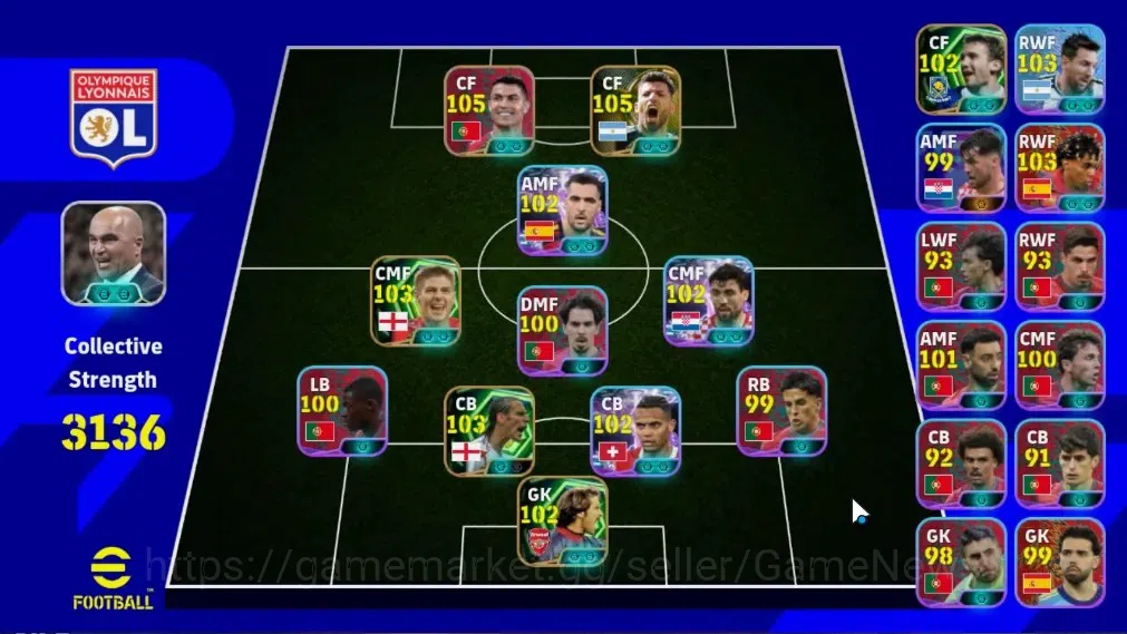 eFootball Accounts Legends & Iconic Players Android|National Team Pack Portugal|6 Epic Cristiano Ronaldo,Aguero,Rio 1