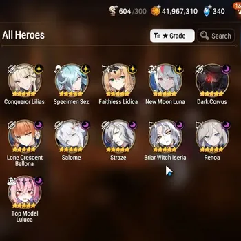 Epic Seven Accounts High-End Global Unverif|11ML(Straze,Zio,Salome,NML,Renoa Etc.)|Theater Locked|PoH ON|Stigma 89.6K|MoR