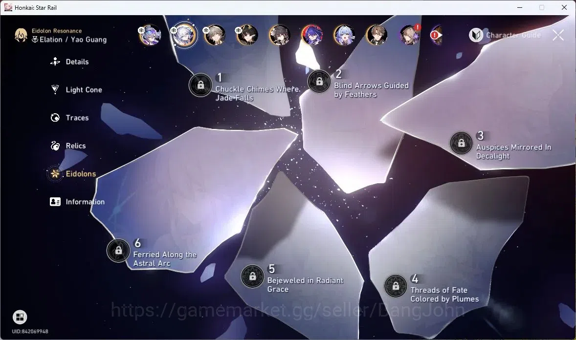 Honkai Star Rail Accounts ASIA | TL 53 | 8 LIMIT | SILVER WOLF | YAO GUANG | image 15