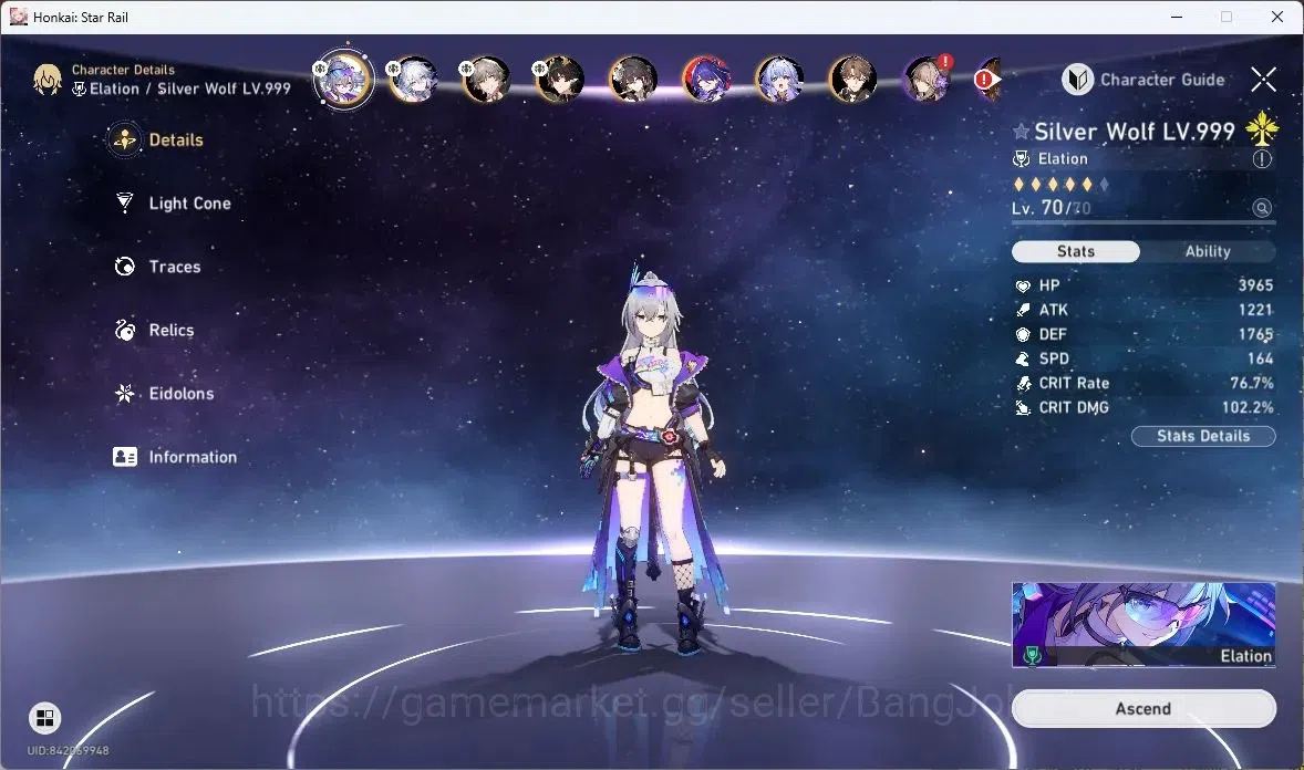 Honkai Star Rail Accounts ASIA | TL 53 | 8 LIMIT | SILVER WOLF | YAO GUANG | image 19