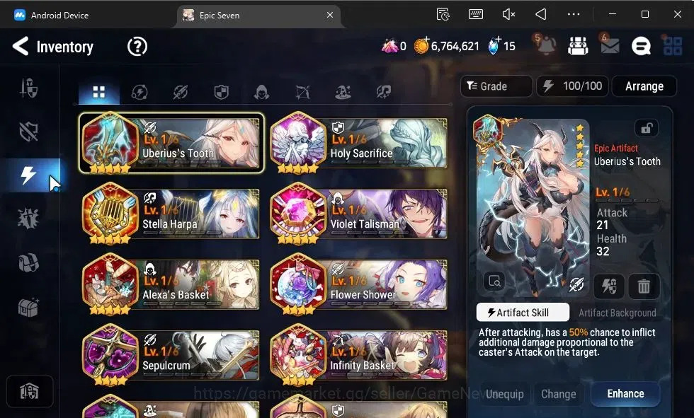 Epic Seven Accounts GLOBAL Unverif|New Era|2 ML(Rhianna and Luciella,S image 10