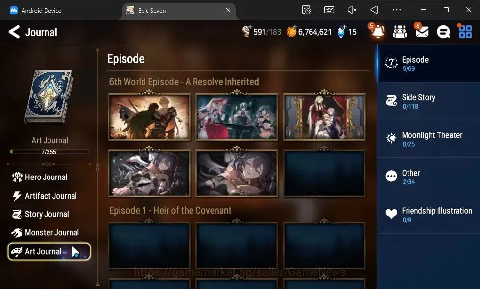 Epic Seven Accounts GLOBAL Unverif|New Era|2 ML(Rhianna and Luciella,S image 18