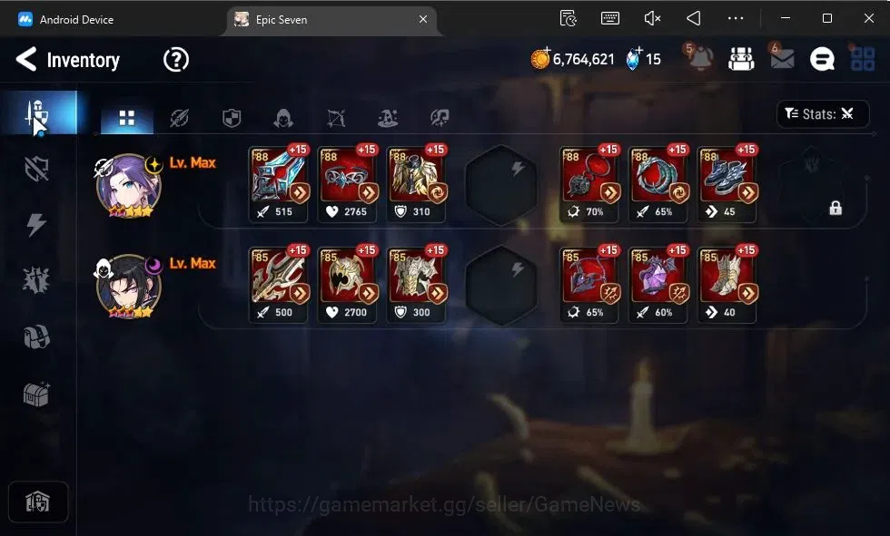 Epic Seven Accounts GLOBAL Unverif|New Era|2 ML(Rhianna and Luciella,S image 8