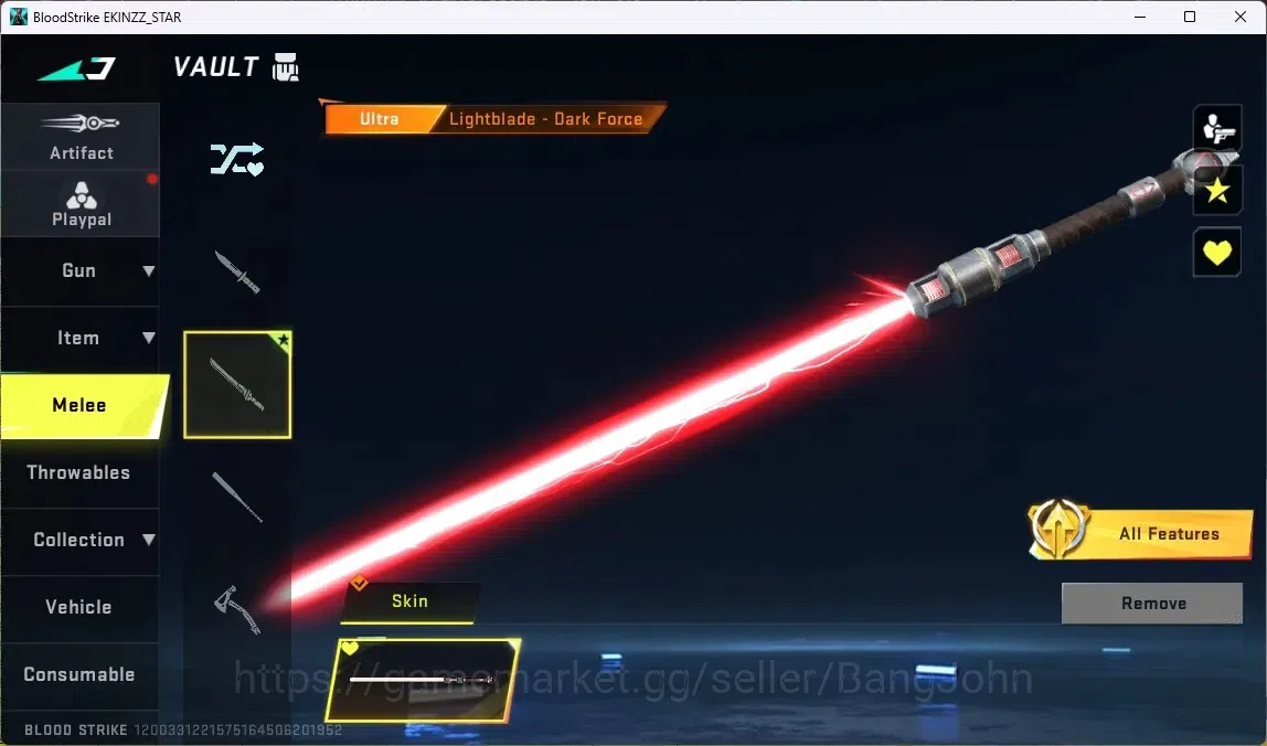 Blood Strike Accounts ASIA | ULTRA MELEE: Lightblade - Dark Force | 6 LE image 10