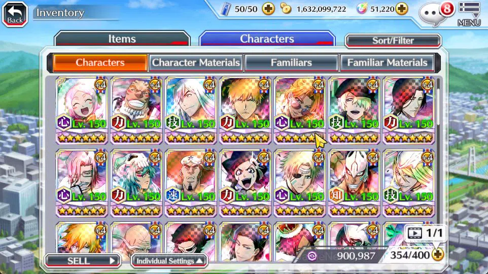 Bleach: Brave Souls Accounts [GLOBAL]51K Orb|Rukia 10th Aniv,Trio 9th Aniv,TYBW image 12